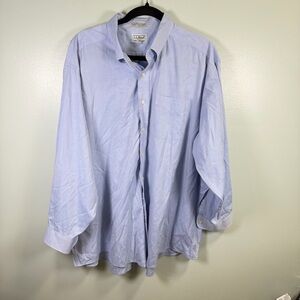 L.L. Bean Light Blue Casual Button Down Shirt Sz 18/33